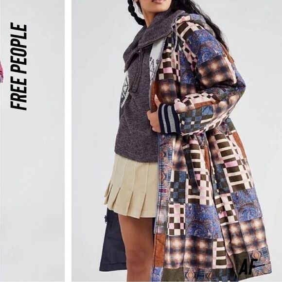 FREE PEOPLE SIENNA REVERSIBLE PARKA JACKET RARE NEW - Picture 5 of 12